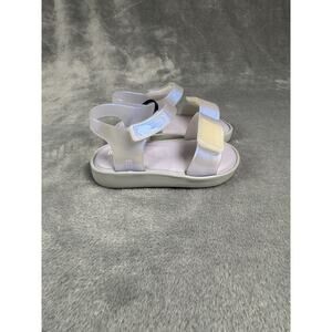 Mini Melissa Iridescent Jelly Sport Sandals Toddler Girls Size 7 Brazil NWOT